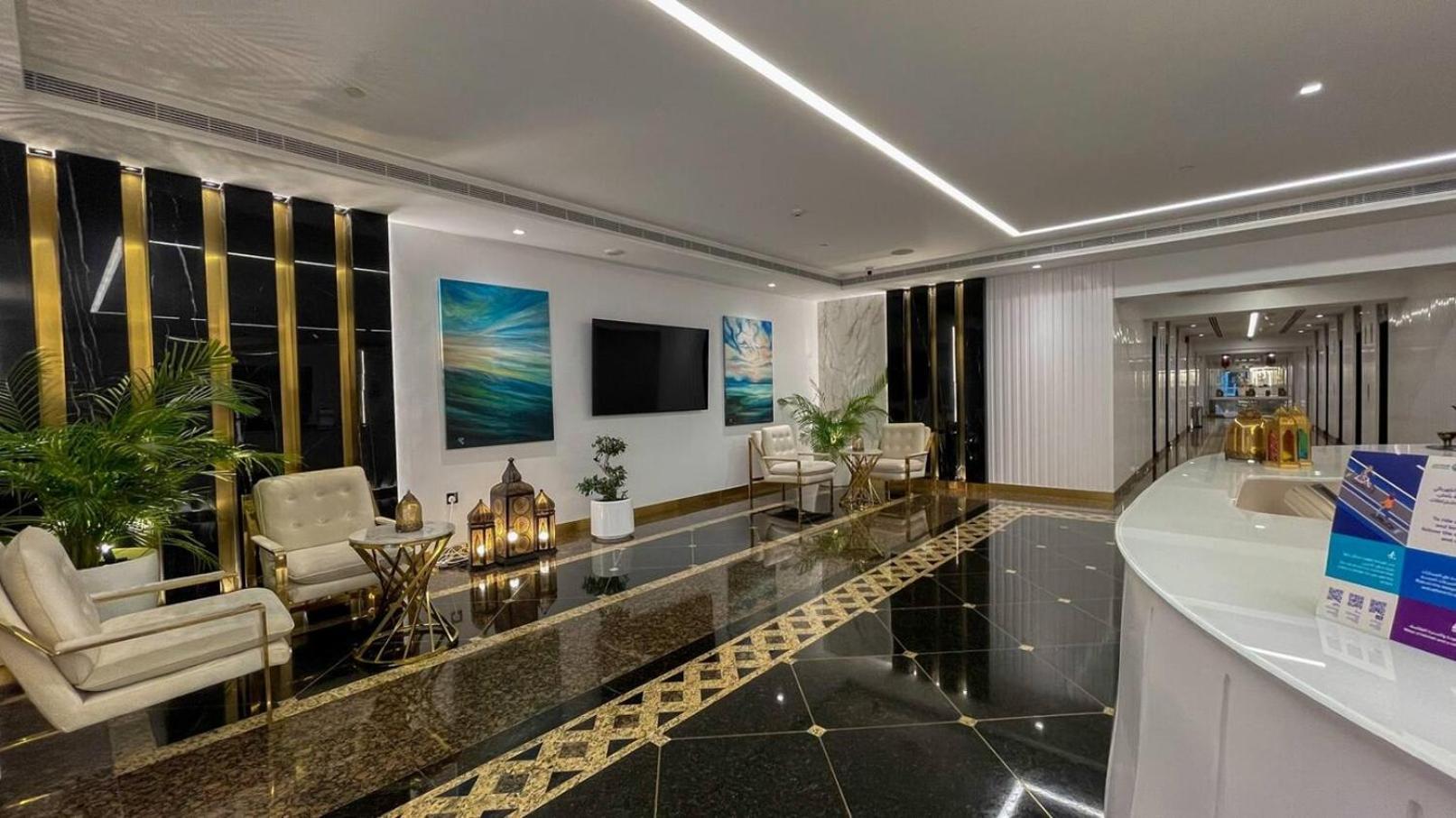 Sea & Palm View Elegant 1 Bedroom Apartment Dubai Buitenkant foto