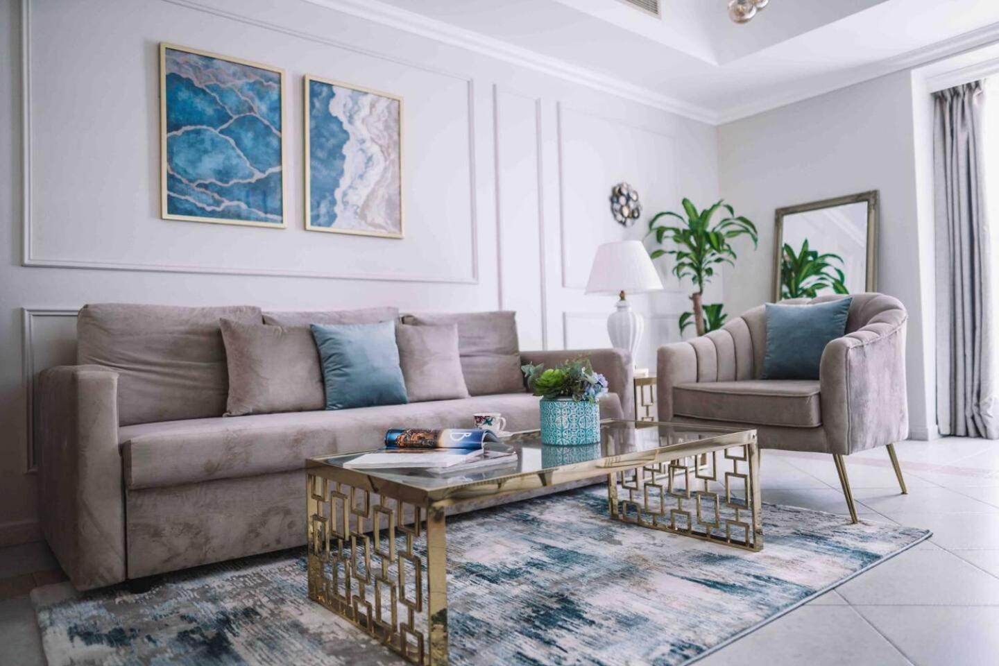 Sea & Palm View Elegant 1 Bedroom Apartment Dubai Buitenkant foto