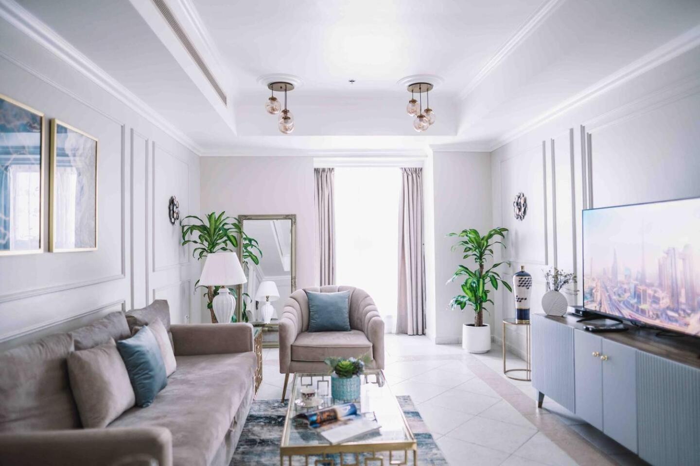 Sea & Palm View Elegant 1 Bedroom Apartment Dubai Buitenkant foto