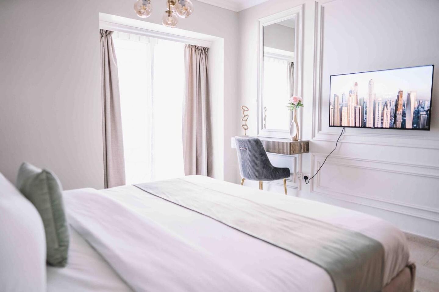 Sea & Palm View Elegant 1 Bedroom Apartment Dubai Buitenkant foto