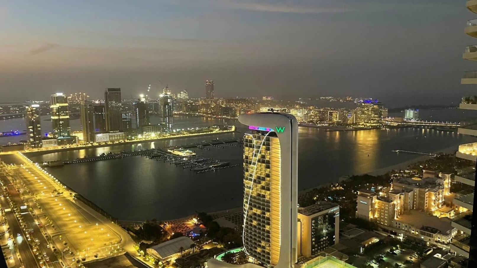 Sea & Palm View Elegant 1 Bedroom Apartment Dubai Buitenkant foto